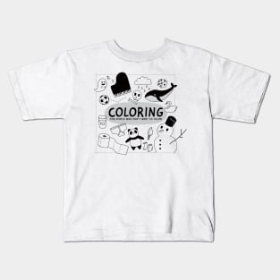 Coloring For People Who Don't Want To Color Kids T-Shirt